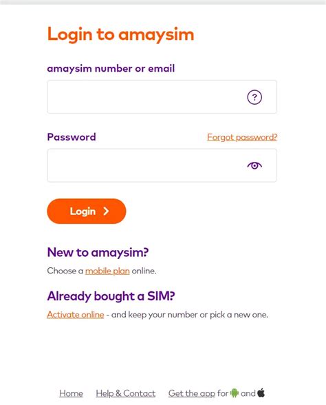 my amaysim login.